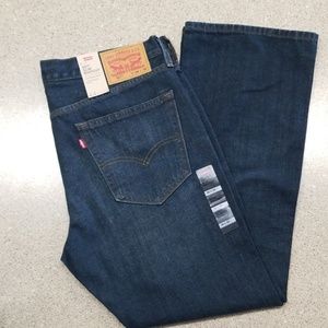 NWT Levi's Jeans 527 Slim Bootcut 36w X 30L